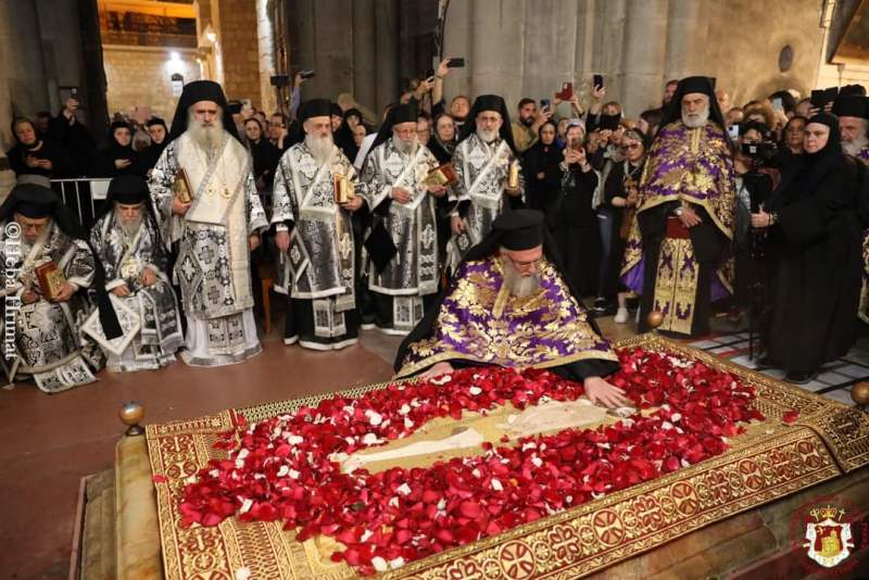 Η τελετή του Επιταφίου στο Πατριαρχείο Ιεροσολύμων (ΒΙΝΤΕΟ)