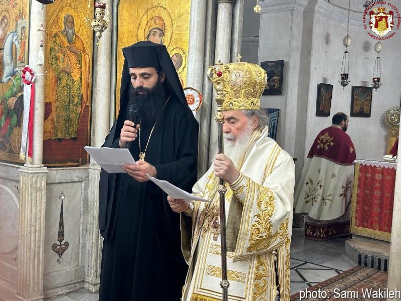 Ιεροσολύμων Θεόφιλος: Να μιμούμεθα τον πόθο και τον ένθεο ζήλο του Αγίου Γεωργίου