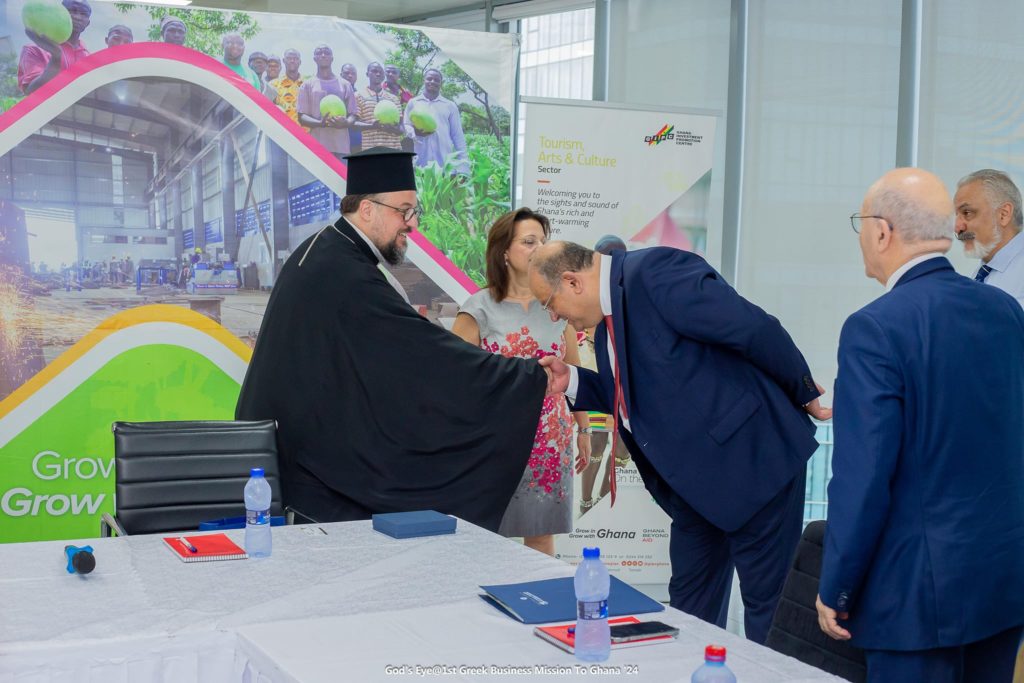 Ο Μητροπολίτης Άκκρας στο Α’ Ελληνο-γκανεζικό Επιχειρηματικό Συνέδριο