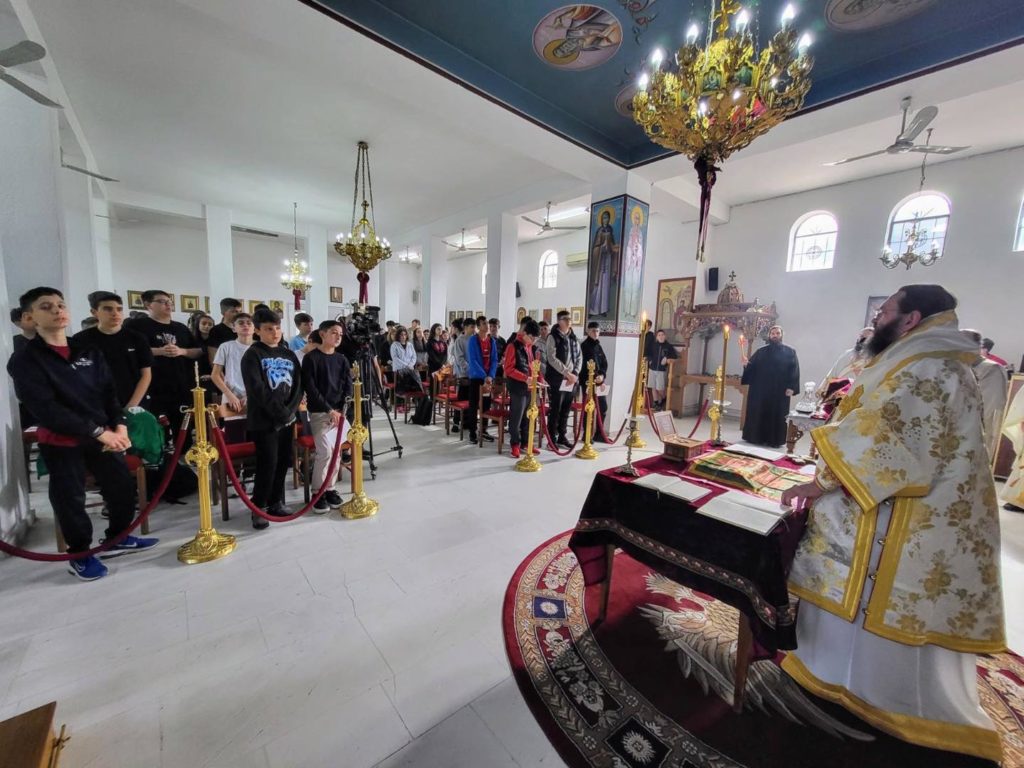 Υποδειγματική Θεία Λειτουργία για μαθητές Γυμνασίου τέλεσε ο Μητροπολίτης Κιλκισίου