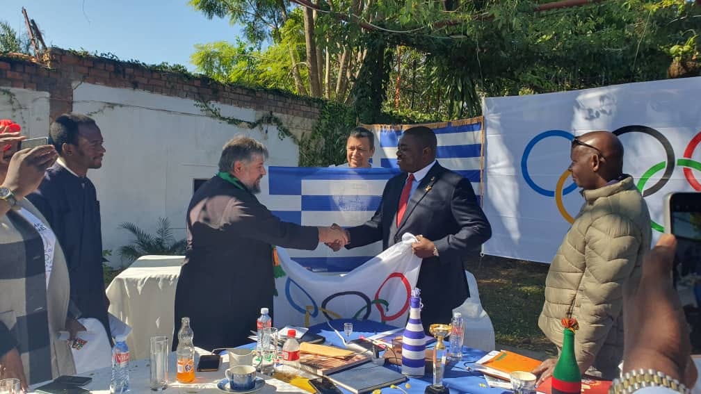 Συνάντηση Μητροπολίτη Ιωάννη με τον Πρόεδρο της Εθνικής Ολυμπιακής Επιτροπής Ζάμπιας
