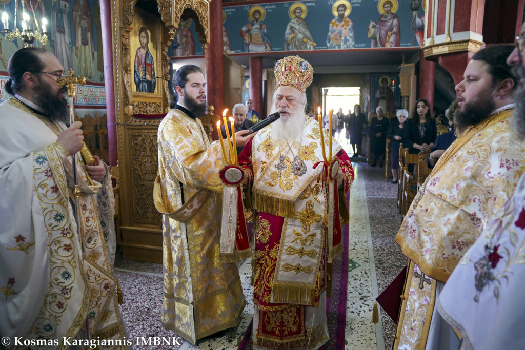 O Μητροπολίτης Βεροίας στα Μονόσπιτα για την εορτή των Αγίων Τιμοθέου και Μαύρας