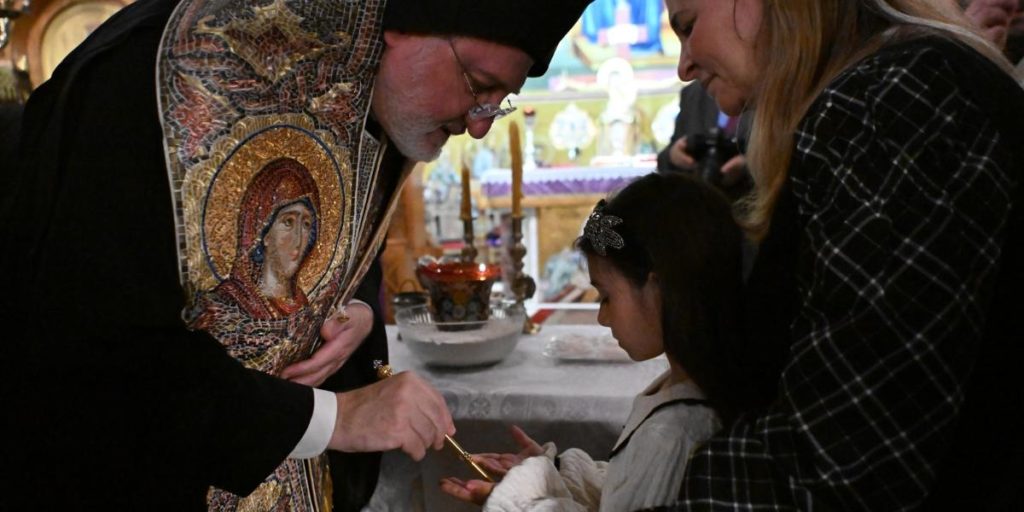 Archbishop Elpidophoros Presides Over Holy Unction at Saints Catherine and George Greek Orthodox Church Astoria, New York