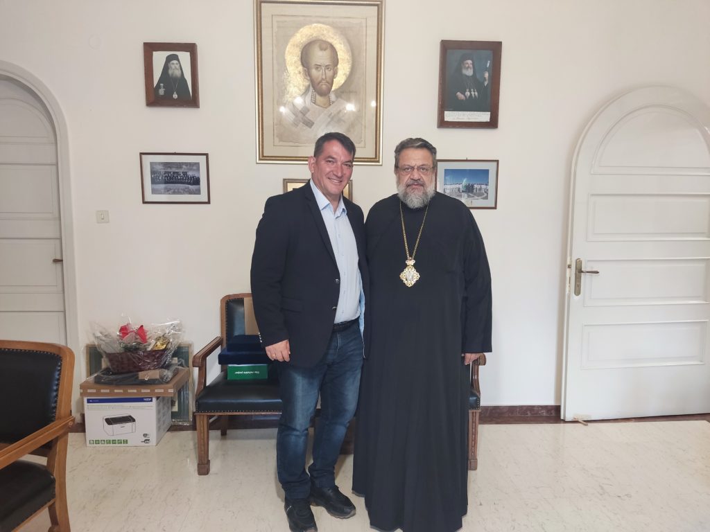 Ο Πύρρος Δήμας στον Μητροπολίτη Μεσσηνίας