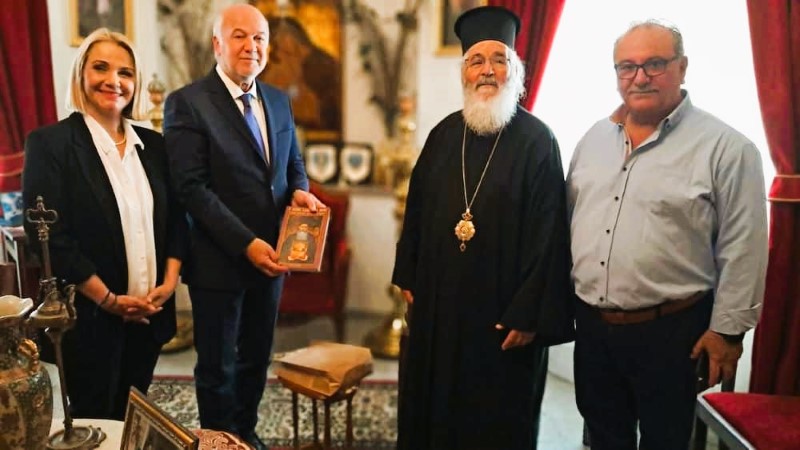 Επίσκεψη του Υπουργού Δικαιοσύνης στον Μητροπολίτη Λέρου