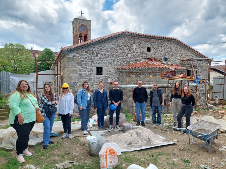 Επίσκεψη του Τμήματος Αρχιτεκτόνων Μηχανικών της Πολυτεχνικής Σχολής Θεσσαλίας στα δύο υπό κατασκευή έργα της Μητρόπολης Θεσσαλιώτιδος