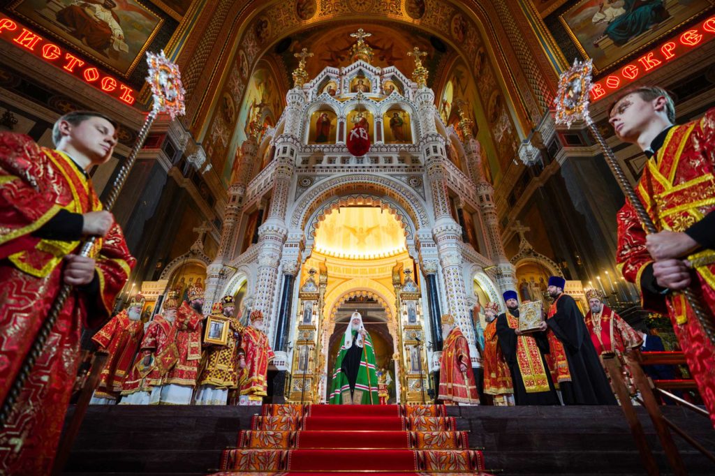 Патриаршее слово после Пасхальной великой вечерни в Храме Христа Спасителя