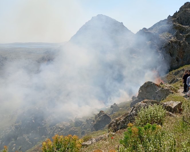 Λήμνος: Φωτιά τέθηκε υπό έλεγχο κοντά στην Παναγία Κακαβιώτισσα