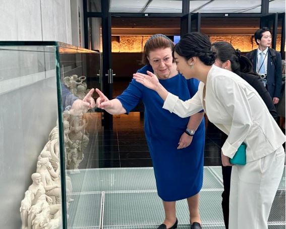 Η πριγκίπισσα Κάκο της Ιαπωνίας στο Μουσείο της Ακρόπολης