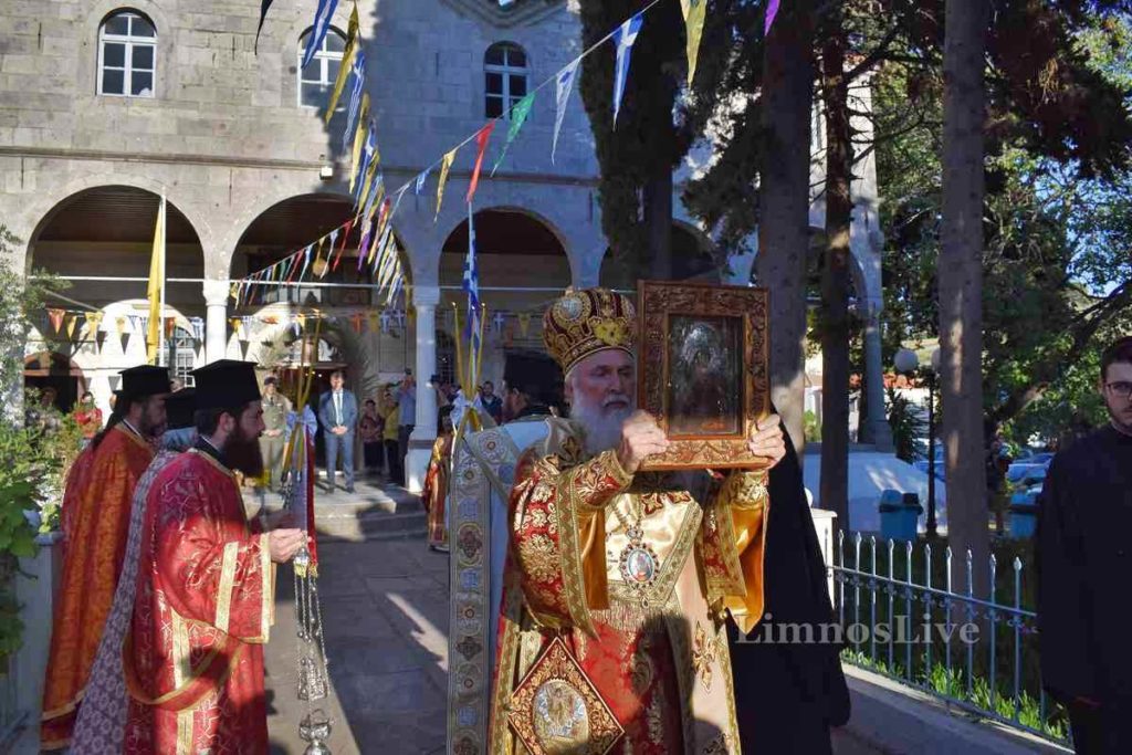 Η υποδοχή της Ιεράς Εικόνας της Παναγιάς Κακαβιώτισσας στην Λήμνο