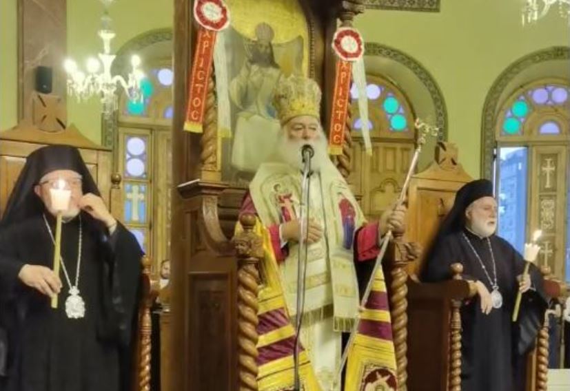 Το “ευχαριστώ” του Πατριάρχη Αλεξανδρείας από τη “Ροτόντα της Ανατολής” σε Ελλάδα, Κύπρο και Αίγυπτο για τη στήριξη στον λαό της Παλαιστίνης