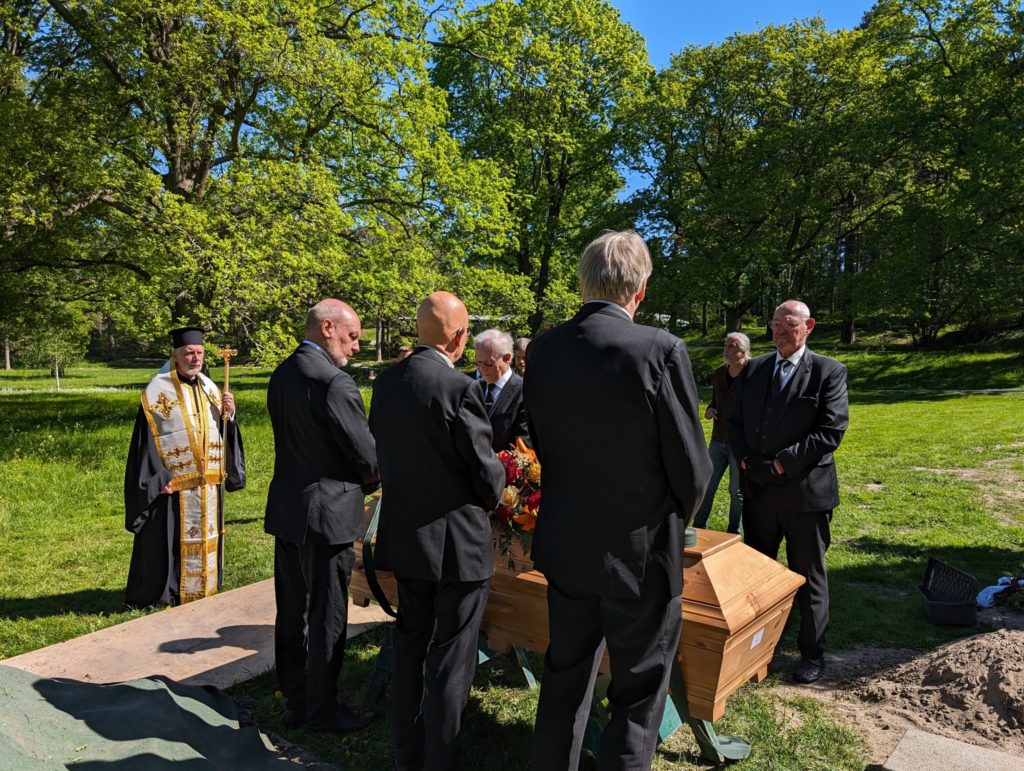 Εξόδιος ακολουθία μακαριστού Wolmar Holmström