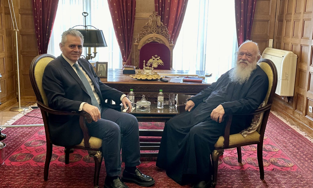 Συνάντηση Αρχιεπισκόπου Ιερωνύμου με τον Μάξιμο Χαρακόπουλο