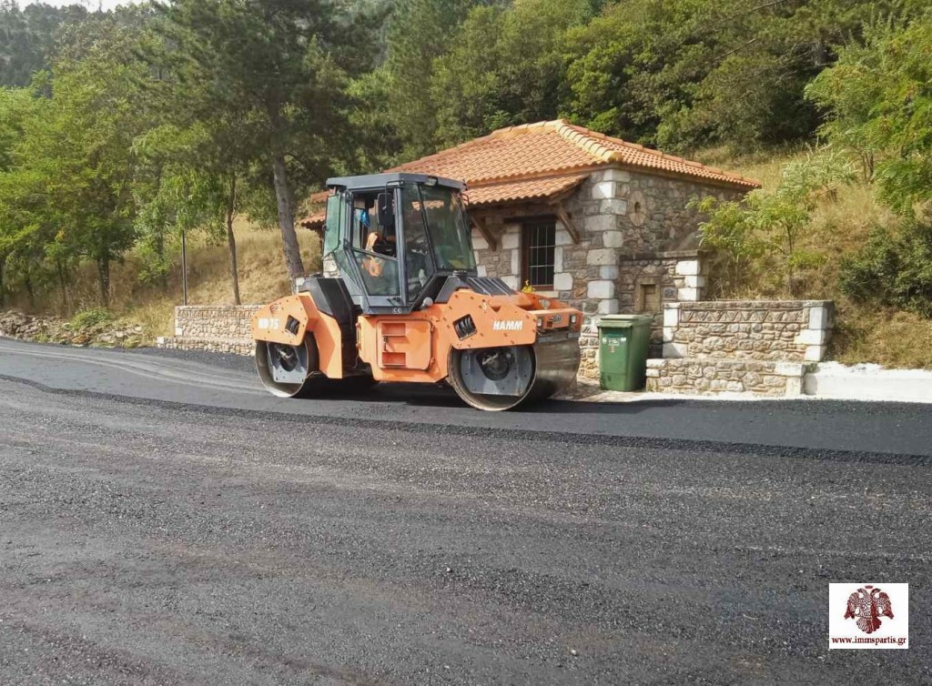 Ολοκληρώνεται το έργο της Ασφαλτρόστρωσης προς την Ιερά Μονή Αγίων Αναργύρων Πάρνωνα