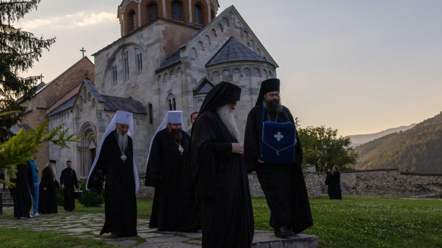 Посета високе делегације Руске заграничне Цркве Студеници
