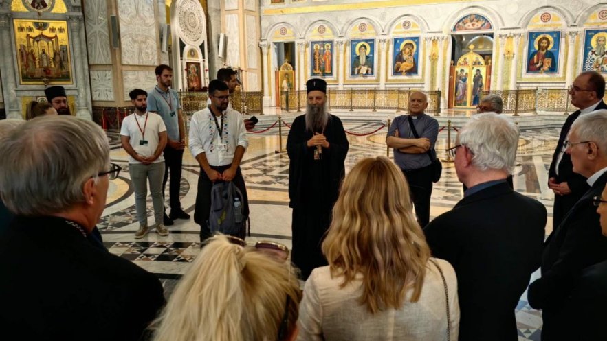 Патријарх Порфирије примио чланове Савета европских бискупских конференција (ФОТО)