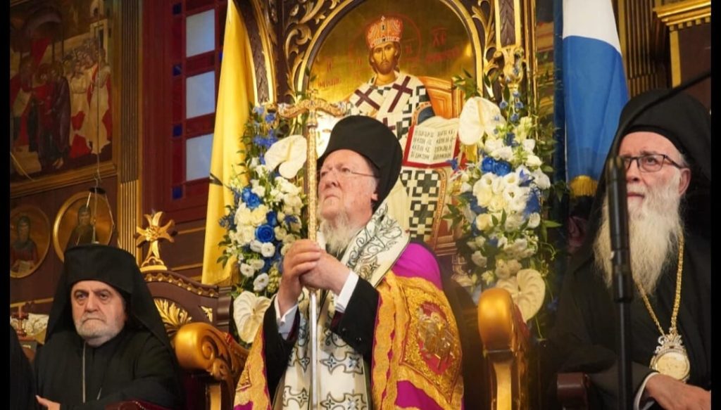 كلمة الكلي القداسة البطريرك المسكوني عند وصوله إلى ليفكادا