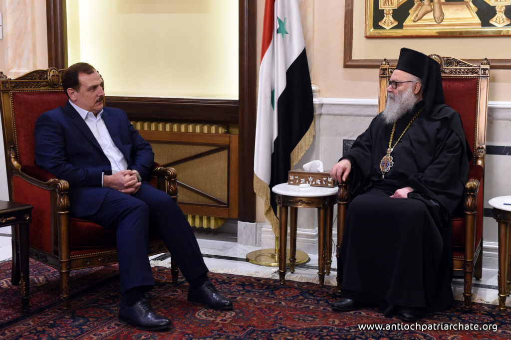 البطريرك يستقبل محافظ ريف دمشق