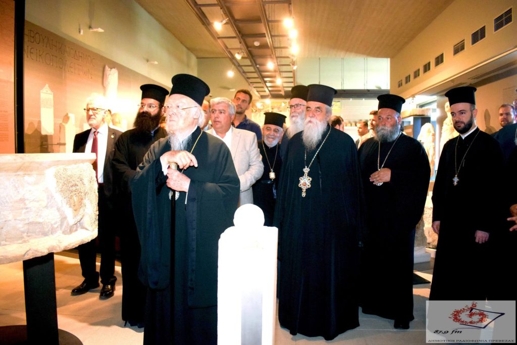 Την ιστορία και το φυσικό τοπίο της Πρέβεζας γνώρισε ο Οικουμενικός Πατριάρχης