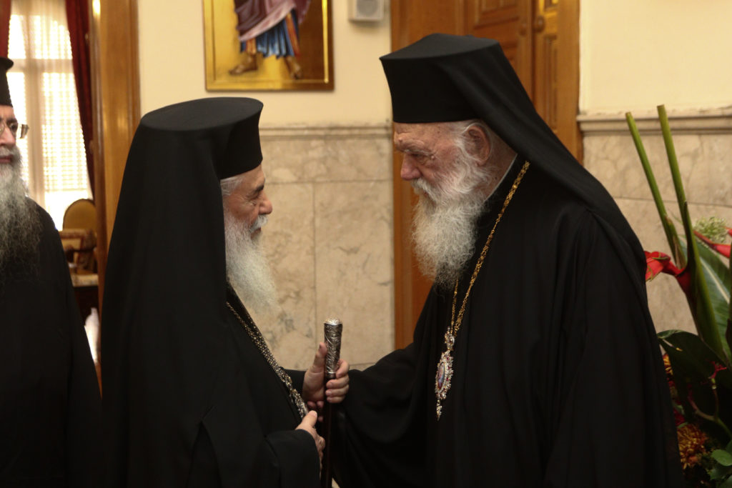 Κοινή έκκληση Αρχιεπισκόπου Ιερωνύμου και Πατριάρχη Ιεροσολύμων Θεοφίλου να σταματήσει ο πόλεμος (ΦΩΤΟ+ΒΙΝΤΕΟ)