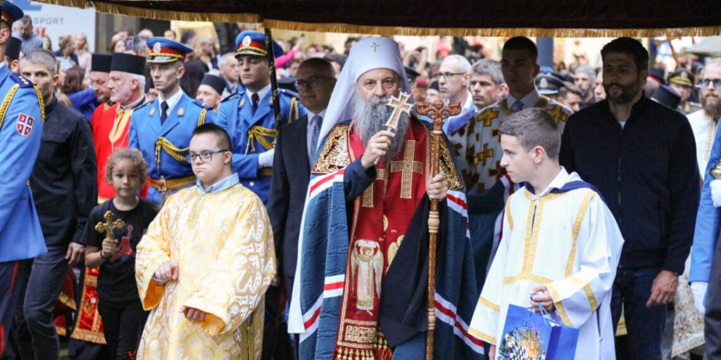 Tens of thousands of Belgrade citizens in the Saviour’s Day procession