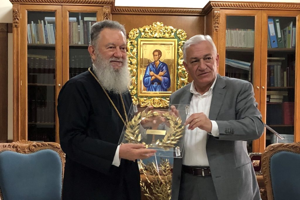 Επίσκεψη του Προέδρου της Κ.Ε.Δ.Ε. στον Μητροπολίτη Χαλκίδος