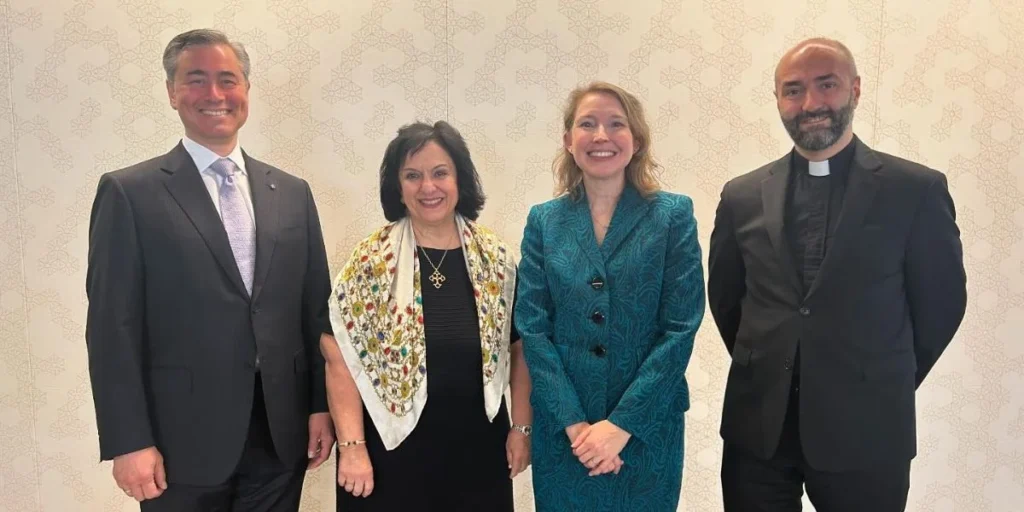 Rev. Nicolas Kazarian, Ecumenical Officer of the Greek Orthodox Archdiocese, Offers Invocation at Installation of American Bible Society President and CEO Dr. Jennifer Holloran