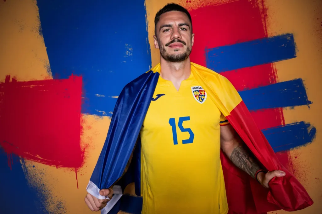 Mă identific cu credința: Andrei Burcă, fundașul Naționalei de fotbal, înainte de meciul cu Slovacia