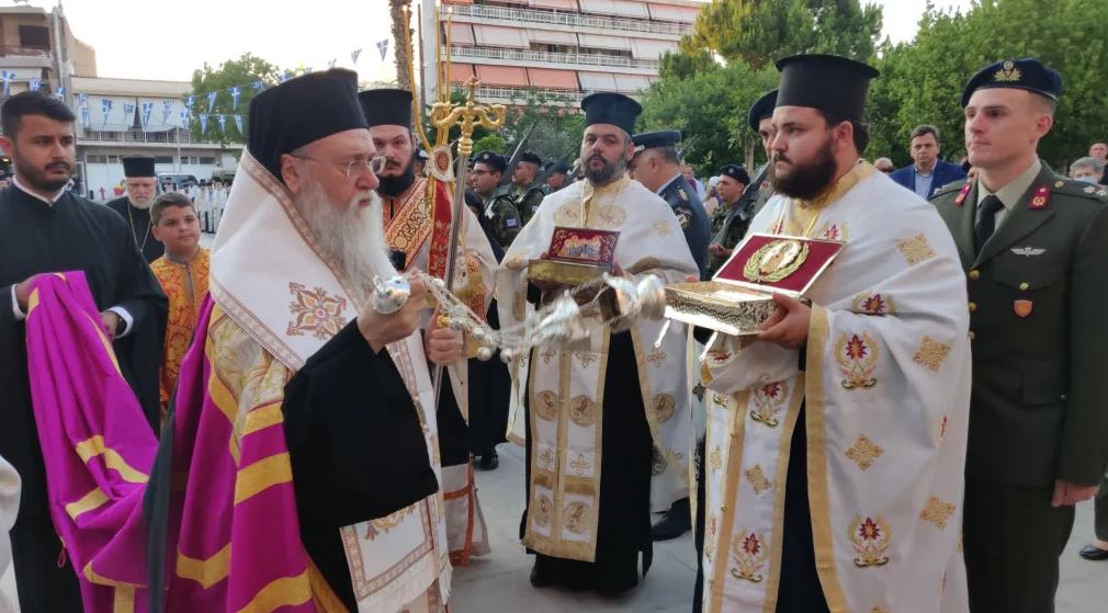 Υποδοχή Ιερών Λειψάνων στην Κόρινθο στο πλαίσιο των εορταστικών εκδηλώσεων «ΙΗ΄ ΚΟΡΙΝΘΟΥ ΠΑΥΛΕΙΑ 2024»