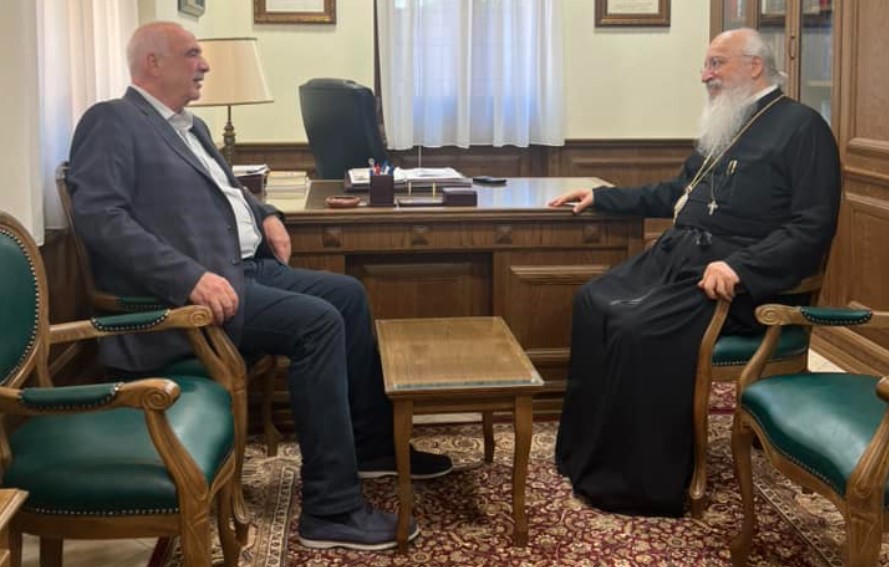 Συνάντηση Μητροπολίτη Κασσανδρείας με τον ευρωβουλευτή Βαγγέλη Μεϊμαράκη