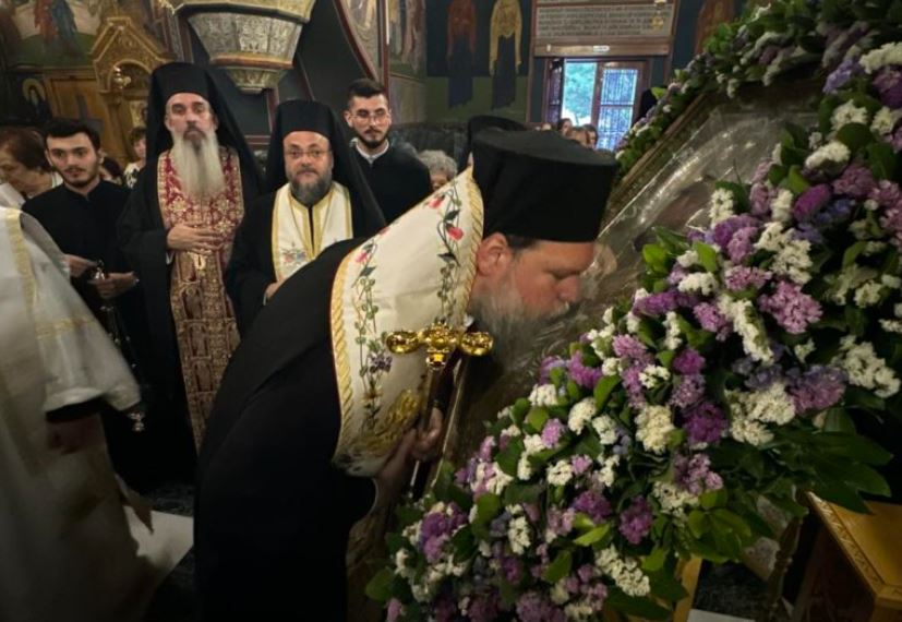 Υποδοχή Ιεράς θαυματουργού Εικόνας Παναγίας Δαμάστας στο Ηράκλειο Αττικής