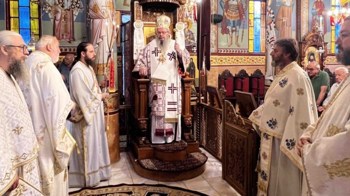 Ο Μητροπολίτης Λαρίσης τέλεσε την Ακολουθία επί σαλευθείσης Αγίας Τραπέζης στον Ιερό Ναό Αγίου Γεωργίου Γιάννουλης