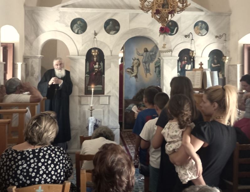 Ο Μητροπολίτης Παΐσιος στα Βλυχάδια Καλύμνου
