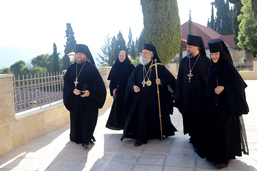 Митрополит Капитолиадский Исихий принял участие в традиционных торжествах возвращения образа Благовещения из Горненской обители в Троицкий собор Иерусалима
