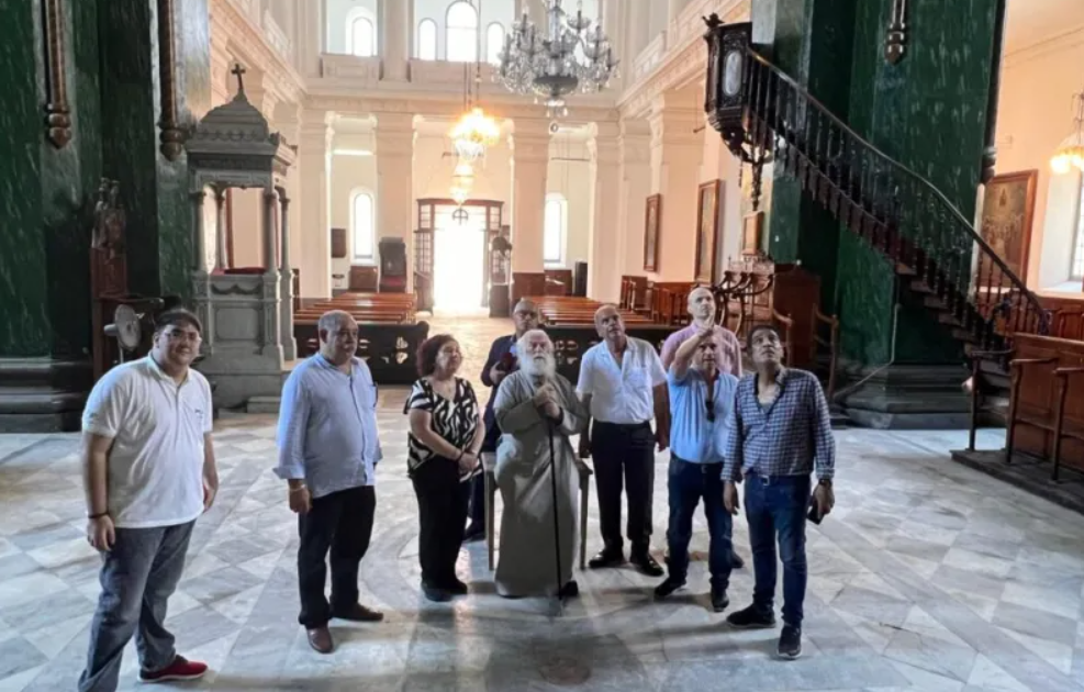 Congratulations offered to the Hellenic Community of Cairo by the Patriarch of Alexandria