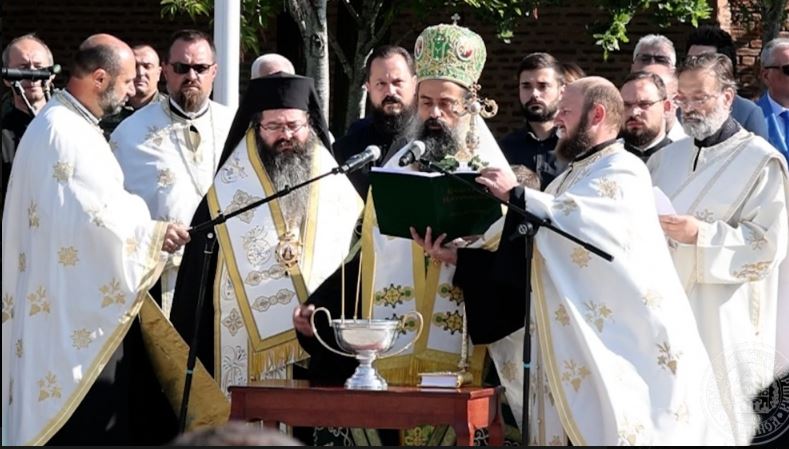 Тържествен водосвет, отслужен от Българския патриарх Даниил, по повод 145 години от създаването на МВР