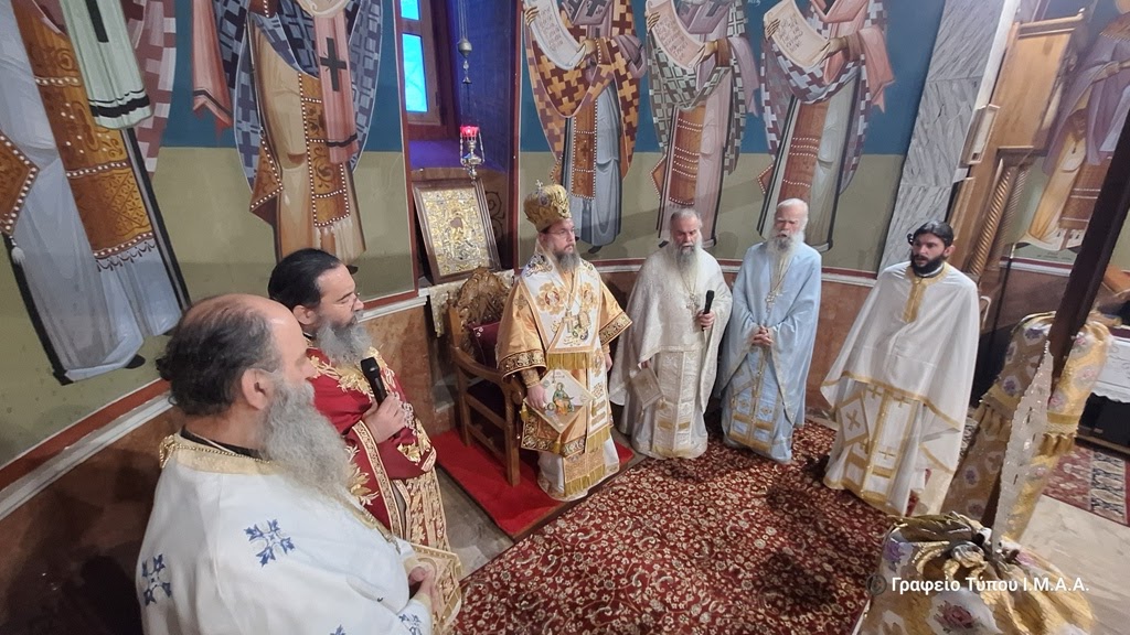 Η μνήμη της Αγίας Οσιοπαρθενομάρτυρος Παρασκευής στην Μητρόπολη Αιτωλίας