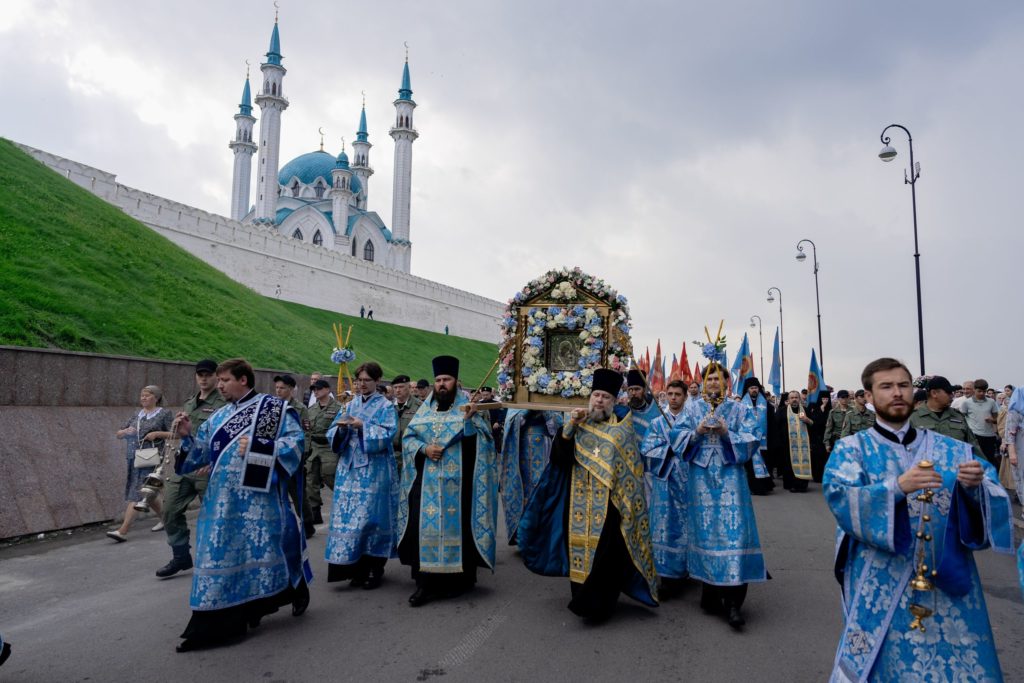 Η εορτή της 445ης επετείου της εμφανίσεως της εικόνας της Παναγίας του Καζάν