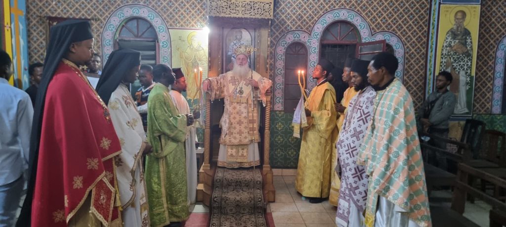 Αγρυπνία εορτής της Κοιμήσεως της Αγίας Άννης στην Κινσάσα της Λ.Δ. Κονγκό