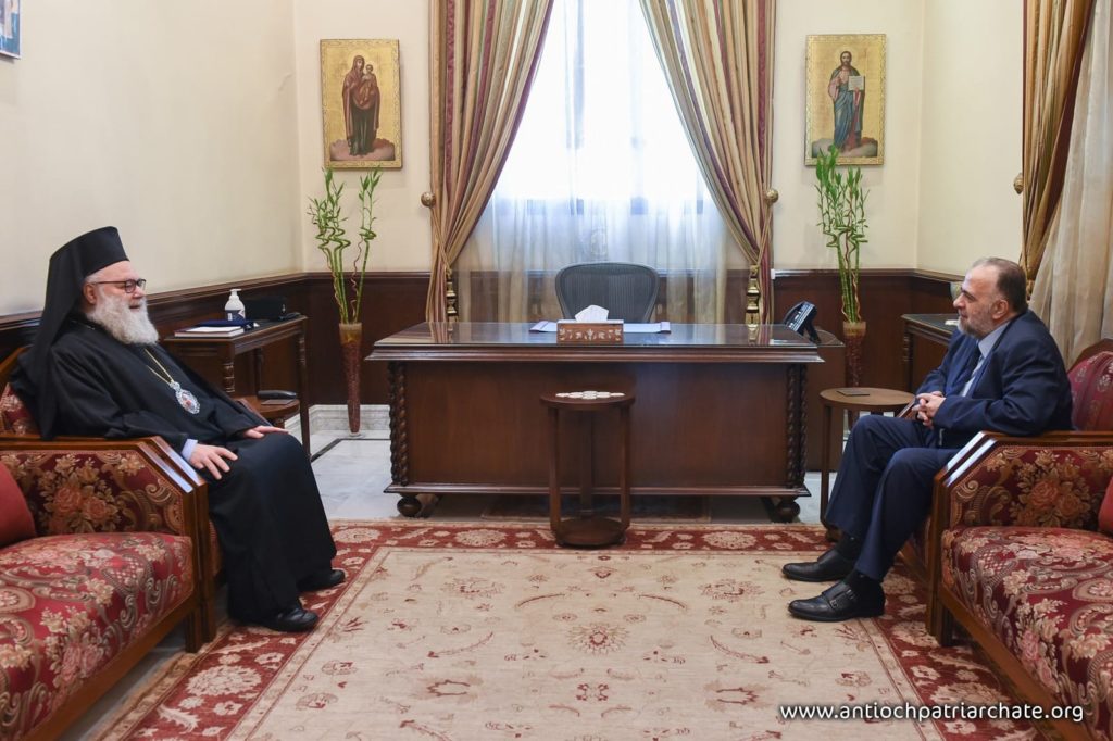 Ο Πατριάρχης Αντιοχείας υποδέχθηκε τον υπουργό Θρησκευτικών Κληροδοτημάτων