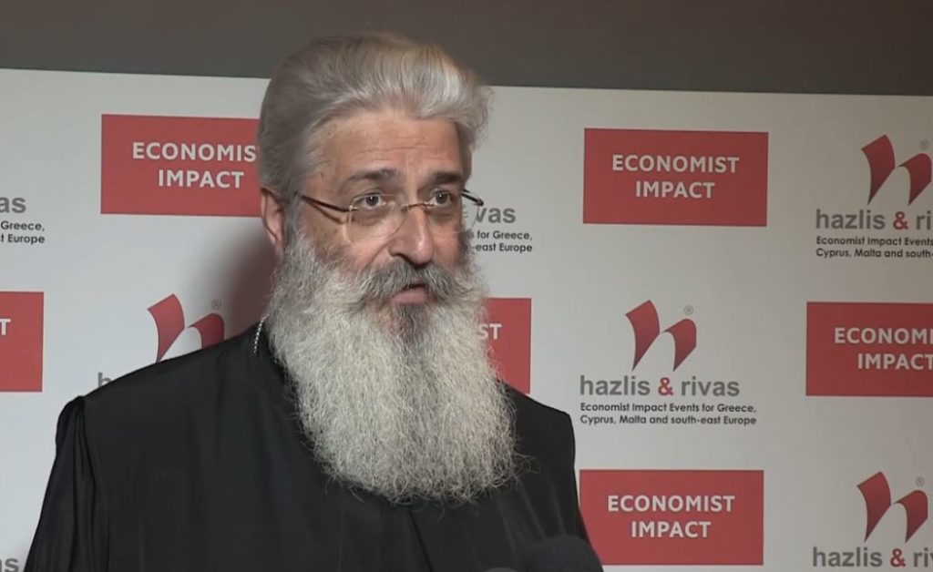 Ο Μητροπολίτης Αλεξανδρουπόλεως Άνθιμος σε συζήτηση στο συνέδριο του ECONOMIST για την ψηφιακή αθανασία