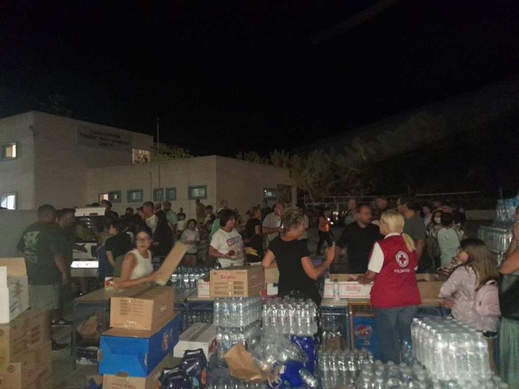 Ο Ελληνικός Ερυθρός Σταυρός στην πρώτη γραμμή προσφοράς στη μεγάλη πυρκαγιά στην Κω