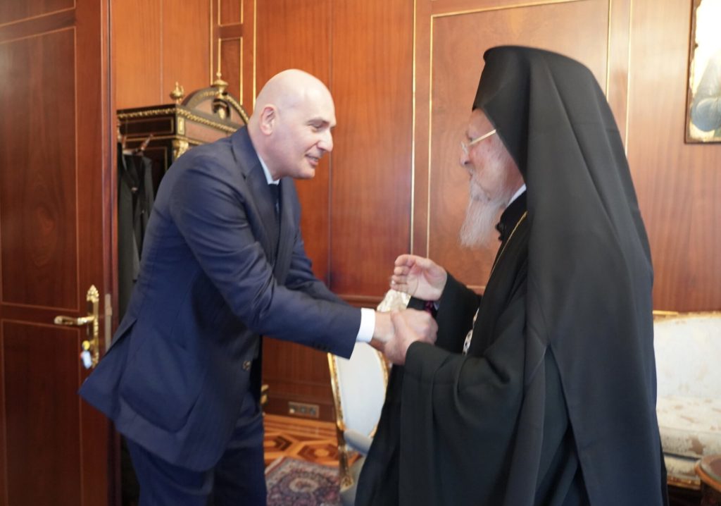 Ο επί κεφαλής της Κυβερνήσεως της Αυτονόμου Δημοκρατίας της Αμπχαζίας στο Οικουμενικό Πατριαρχείο