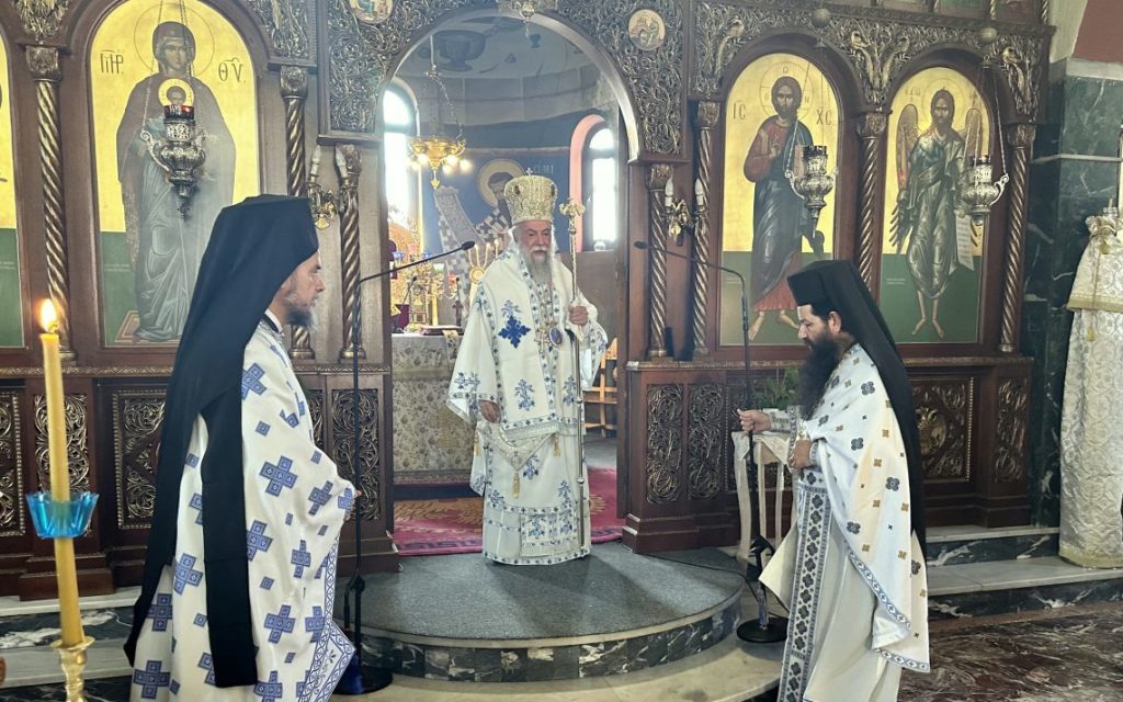 Ο Ελευθερουπόλως Χρυσόστομος στο Μνημόσυνο του ήρωα Εφέδρου Ανθυπολοχαγού Δημητρίου Τσαμκιράνη