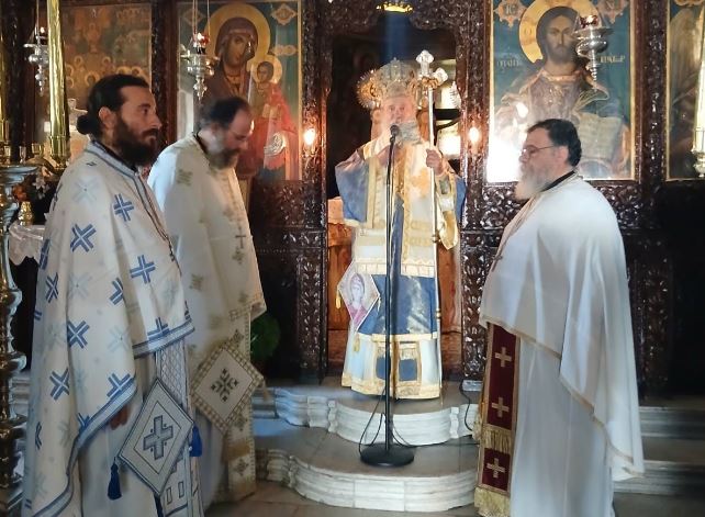 Ο Μητροπολίτης Ύδρας στην Ιερά Μονή Παναγίας “Χρυσολεοντίσσης “Αιγίνης”