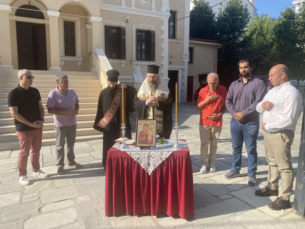 Αγιασμός έναρξης εργασιών ανακαίνισης του Διοικητικού Κέντρου της Μητροπόλεως Φλωρίνης