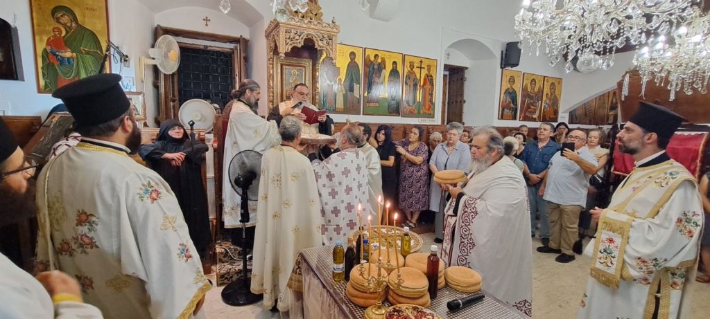 Ο Μητροπολίτης Ταμασού Ησαΐας στην πανηγυρίζουσα Ιερά Μονή Αγίου Παντελεήμονος Αχερά