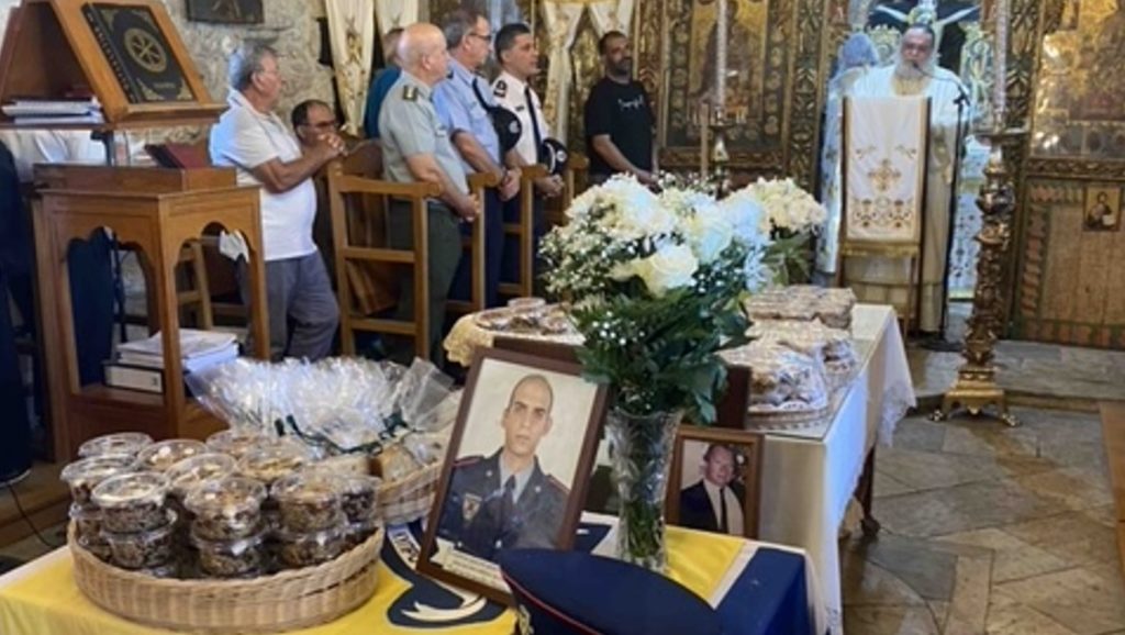 Ο Μητροπολίτης Ταμασού τέλεσε το μνημόσυνο του Ήρωα Λοχία Βασίλη Κρόκου