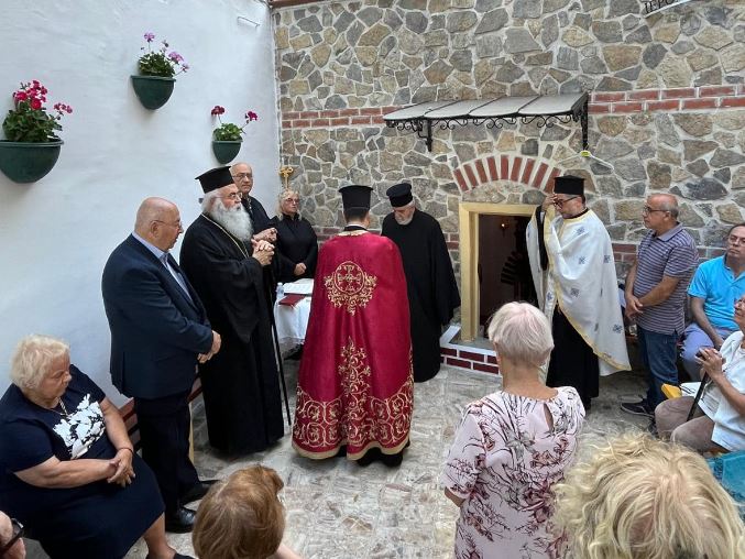 Ο Αρχιεπίσκοπος Κύπρου Γεώργιος στο Αγίασμα της Αγίας Κυριακής Κιρέτσμπουρνου