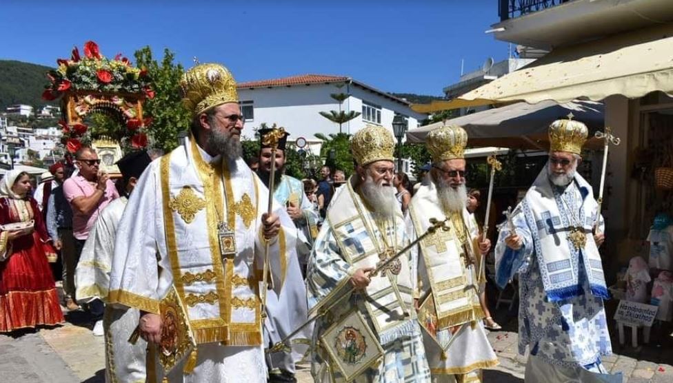 Πολυαρχιερατικός εορτασμός της ευρέσεως της Παναγίας Εικονιστρίας στη Σκιάθο